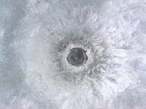 picture of hole in ice